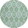 Piper Looms Chantille Modern ACN976 Sage Machine Washable Area Rug Round Main Image