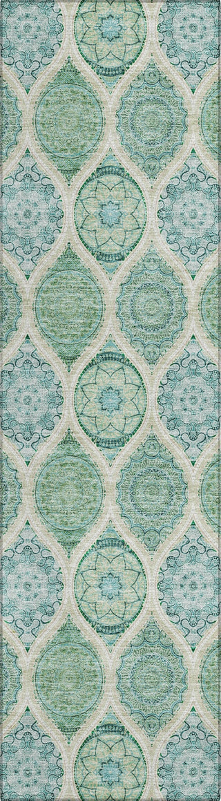 Piper Looms Chantille Modern ACN976 Sage Machine Washable Area Rug Runner Main Image