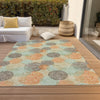 Piper Looms Chantille Circles ACN977 Beige Machine Washable Area Rug Outdoor Lifestyle Image Feature