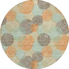Piper Looms Chantille Circles ACN977 Beige Machine Washable Area Rug Round Main Image