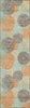 Piper Looms Chantille Circles ACN977 Beige Machine Washable Area Rug Runner Main Image