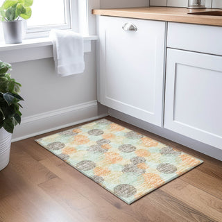 Piper Looms Chantille Circles ACN977 Beige Machine Washable Area Rug Scatter Lifestyle Image Feature