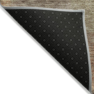 Piper Looms Chantille Circles ACN977 Brown Machine Washable Area Rug Backing Image