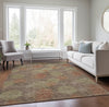 Piper Looms Chantille Circles ACN977 Brown Machine Washable Area Rug Lifestyle Image Feature