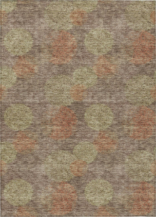 Piper Looms Chantille Circles ACN977 Brown Machine Washable Area Rug main image