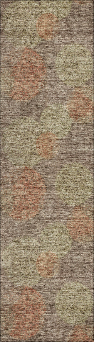 Piper Looms Chantille Circles ACN977 Brown Machine Washable Area Rug Runner Main Image