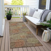 Piper Looms Chantille Circles ACN977 Brown Machine Washable Area Rug Runner Outdoor Lifestyle Image Feature