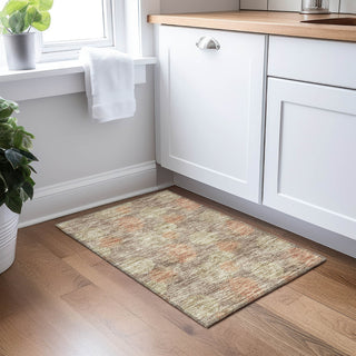 Piper Looms Chantille Circles ACN977 Brown Machine Washable Area Rug Scatter Lifestyle Image Feature