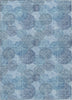 Piper Looms Chantille Circles ACN977 Denim Machine Washable Area Rug main image