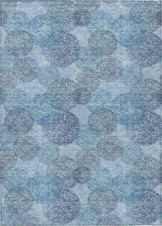 Piper Looms Chantille Circles ACN977 Denim Machine Washable Area Rug main image
