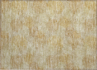 Piper Looms Chantille Circles ACN977 Gold Machine Washable Area Rug Scatter Main Image