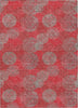 Piper Looms Chantille Circles ACN977 Red Machine Washable Area Rug main image