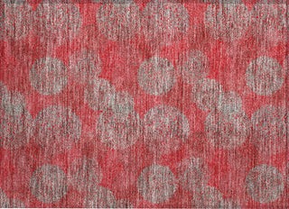 Piper Looms Chantille Circles ACN977 Red Machine Washable Area Rug Scatter Main Image