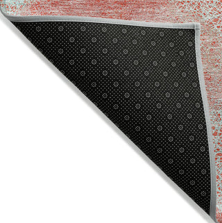 Piper Looms Chantille Circles ACN977 Salmon Machine Washable Area Rug Backing Image