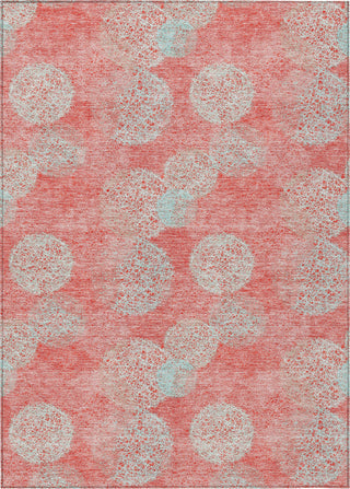 Piper Looms Chantille Circles ACN977 Salmon Machine Washable Area Rug main image