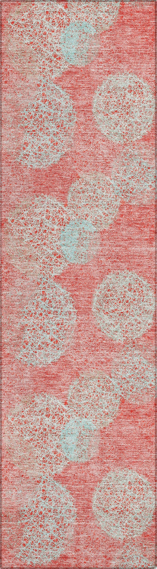 Piper Looms Chantille Circles ACN977 Salmon Machine Washable Area Rug Runner Main Image