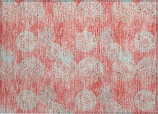 Piper Looms Chantille Circles ACN977 Salmon Machine Washable Area Rug Scatter Main Image