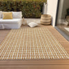 Piper Looms Chantille Geometric ACN978 Copper Machine Washable Area Rug Outdoor Lifestyle Image Feature