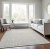 Piper Looms Chantille Geometric ACN978 Ivory Machine Washable Area Rug Lifestyle Image Feature
