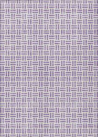 Piper Looms Chantille Geometric ACN978 Lavender Machine Washable Area Rug main image
