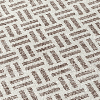 Piper Looms Chantille Geometric ACN978 Taupe Machine Washable Area Rug Swatch Image
