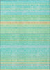 Piper Looms Chantille Stripes ACN979 Aqua Machine Washable Area Rug main image