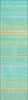 Piper Looms Chantille Stripes ACN979 Aqua Machine Washable Area Rug Runner Main Image