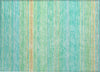 Piper Looms Chantille Stripes ACN979 Aqua Machine Washable Area Rug Scatter Main Image