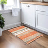 Piper Looms Chantille Stripes ACN979 Coral Machine Washable Area Rug Scatter Lifestyle Image Feature