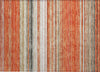 Piper Looms Chantille Stripes ACN979 Coral Machine Washable Area Rug Scatter Main Image