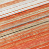 Piper Looms Chantille Stripes ACN979 Coral Machine Washable Area Rug Swatch Image