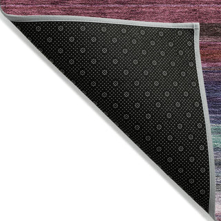Piper Looms Chantille Stripes ACN979 Lavender Machine Washable Area Rug Backing Image