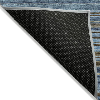 Piper Looms Chantille Stripes ACN979 Navy Machine Washable Area Rug Backing Image