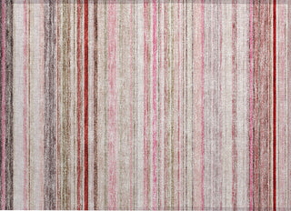 Piper Looms Chantille Stripes ACN979 Pink Machine Washable Area Rug Scatter Main Image