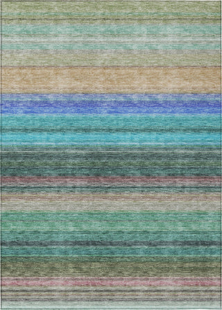 Piper Looms Chantille Stripes ACN979 Sage Machine Washable Area Rug main image