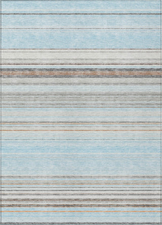 Piper Looms Chantille Stripes ACN979 Sky Machine Washable Area Rug main image