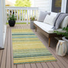 Piper Looms Chantille Stripes ACN979 Yellow Machine Washable Area Rug Runner Outdoor Lifestyle Image Feature