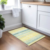 Piper Looms Chantille Stripes ACN979 Yellow Machine Washable Area Rug Scatter Lifestyle Image Feature