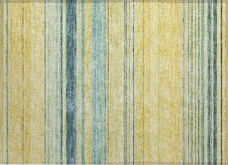 Piper Looms Chantille Stripes ACN979 Yellow Machine Washable Area Rug Scatter Main Image