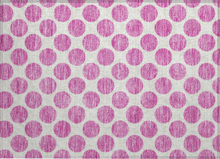 Piper Looms Chantille Circles ACN980 Blush Machine Washable Area Rug Scatter Main Image