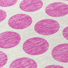 Piper Looms Chantille Circles ACN980 Blush Machine Washable Area Rug Swatch Image