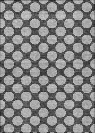 Piper Looms Chantille Circles ACN980 Charcoal Machine Washable Area Rug main image