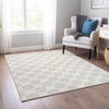 Piper Looms Chantille Circles ACN980 Ivory Machine Washable Area Rug Lifestyle Image Feature