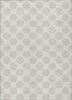 Piper Looms Chantille Circles ACN980 Ivory Machine Washable Area Rug main image