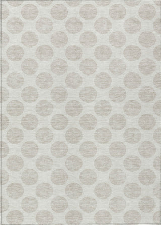 Piper Looms Chantille Circles ACN980 Ivory Machine Washable Area Rug main image