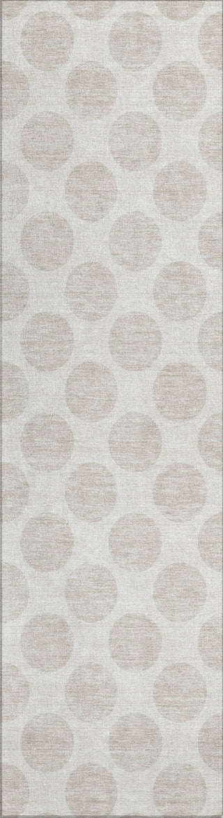 Piper Looms Chantille Circles ACN980 Ivory Machine Washable Area Rug Runner Main Image