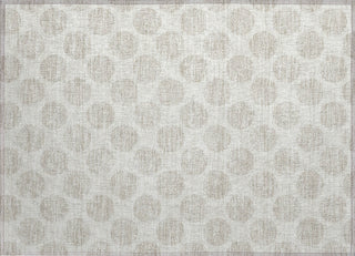 Piper Looms Chantille Circles ACN980 Ivory Machine Washable Area Rug Scatter Main Image