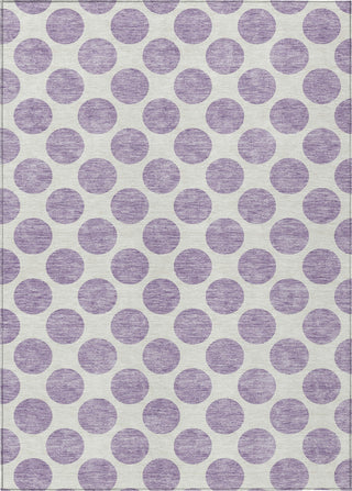Piper Looms Chantille Circles ACN980 Lavender Machine Washable Area Rug main image