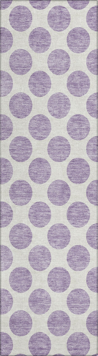 Piper Looms Chantille Circles ACN980 Lavender Machine Washable Area Rug Runner Main Image
