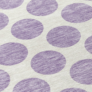 Piper Looms Chantille Circles ACN980 Lavender Machine Washable Area Rug Swatch Image